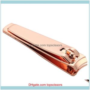 Art Salon Health Beautycarbon Steel Tondeuses professionnelles Coupe-ongles de haute qualité Rose Gold Outils de réparation Finger Toe Ciseaux Drop Deliver