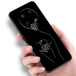 Kunst Simple Sex Lover Phone Case voor Huawei Nova 5t 8 9 Y60 Y90 Honor X9 30 30S 50SE 60 70 MATE 20 40 PRO 10 Lite Plus Soft Cover