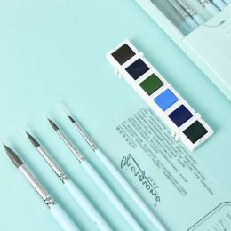 Supplies Art Set Papeterie Acrylique Pays Brush Brush Pen pour l'huile Aquarelle Peinture Dessin Draws Brushes Fournitures Craft Watercolors