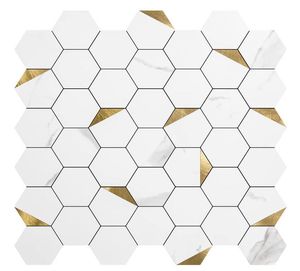 ART3D 10Sheet 3D Stickers muraux auto-adadhésive Hexagon Mosaïque PEEL ET Backsplash carreaux pour la salle de bain Fonds d'écran de salle de bain31x6617954