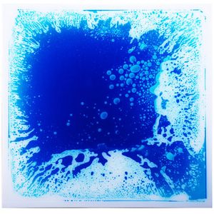 Art3d Carrelage décoratif de sol sensoriel liquide, carré de 30 x 30 cm, bleu, 1 carreau