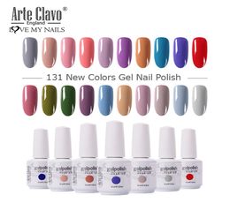 Arte Clavo 12pcs UV LED gel Varnish Nagel Polish Art Decorations Manicure 131 Colors Gel Lak Lak Semi Permanent Nail Art Gel Varnis1002014