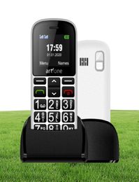 Artfone CS188 téléphone portable à gros bouton pour personnes âgées téléphone portable GSM amélioré avec bouton SOS numéro parlant 1400mAh batterie 1086329