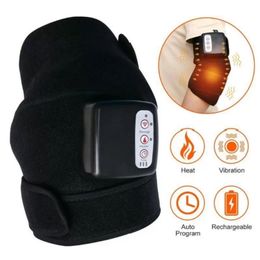 L'arthrite Heat Wrap Vibration Massage Physiothérapie Électrique Chauffant Genou Masseur