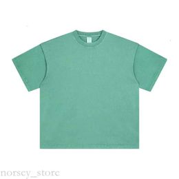 Artie Vêtements pour hommes |T-Shirt court lavé et utilisé pour hommes, ample, en coton, à la mode, 250G, 234 A Bing