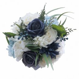 Artificia Rose Frs Bouquets de boda para la novia Accesorios de matrimonio con bouquet Memoria M9ek#