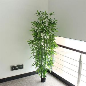 Bambou artificiel 6 pièces 150cm 180cm faux bambou sans pot verdure bureau salon décoration fausse plante 2296