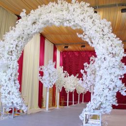 Kunstmatige Kersenbloesem Nep Bloemenkrans Wit Roze Rood Paars Beschikbaar voor Bruiloft DIY Decoratie