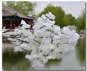 Décorations de mariage de fleurs de cerisier artificielles sakura en soie d'un mètre de long un bouquet trois branches pétales siglelayer prix le plus bas7274960