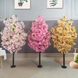 Cerisier artificiel faux plantes faux arbre table salon chemin guide bricolage fête mariage décor toile de fond décor à la maison 240309