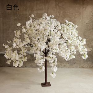 Plante de Simulation de cerisier artificiel, fausse fleur simulée, décoration de salon et de mariage, ameublement de fête à domicile, 240219