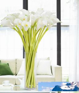 artificial Christmas flower PU Calla Lily Real Touch fleur fleurs artificielles pour décoration de mariage fleur de fête pour cadeau/décor à la maison 2015