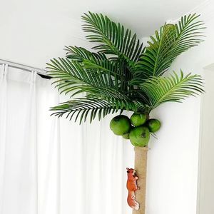 Kunstmatige kokosnootpalmbladeren stengels nepboom voor huiskantoor feestarrangement bruiloft decoratie 240407