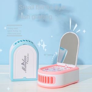 Sèche-cils artificiels petit ventilateur USB charge ventilateur de bureau cils Mini climatiseur Portable maquillage petit miroir