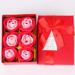 Kunstmatige Fake Flower Gift Box Rose Geurende Bad Zeepbloemen Set Valentines Thanksgiving Moederdag Gift Bruiloft Kerstfeest Decor