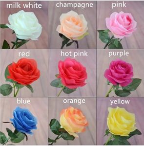 Artificielle Faux Soie Cercle Centre Rose Bouquet De Fleurs Pour La Maison De Mariage Décor Table Centres Décoration 10 couleur à choisir