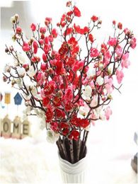 Fleur artificielle cerise printemps prune pêche fleur branche 60cm fleur de fleur de fleur de fleur pour le mariage décors gb5377651815