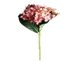 Hortensia à fleurs artificielles fausse fleur de soie maison de mariage de mariage de décoration florale décoration fête Sztuczne kwiaty drop navire 2020 new303252557