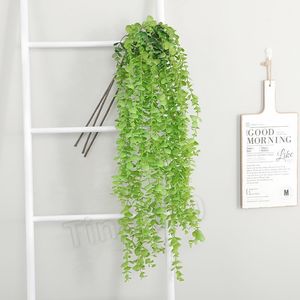 Fleur artificielle vigne fausse soie argent Dollar Eucalyptus suspendus plante de verdure pour les fleurs décoratives de mariagePartywareT2I5618