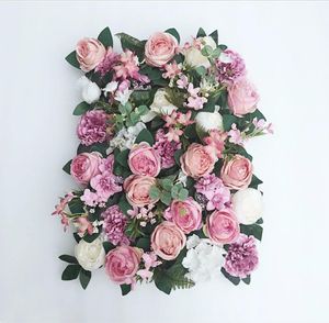 Mur de fleurs artificielles 6040cm d'hydratgea de rose fond de fleur de fleur Fleurs de mariage à la maison fête des accessoires de décoration de mariage 2996396