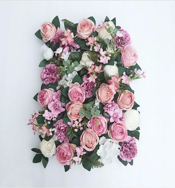 Mur de fleurs artificielles 6040cm d'hydratgea d'hydratgea fond de fleur de fleur fleurs de mariage à la maison fête des accessoires de décoration de mariage8060372