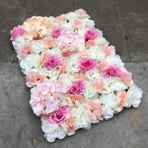 Pared de flores artificiales fiesta de boda bebé cumpleaños flor rosa Floral fotografía fondo estudio fotográfico al aire libre