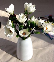 Fleurs artificielles 42 cm de haute magnolia fleurs recommandent un costume de mangnolia cérémonieusement pour les décorations de la maison SF0106661429
