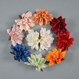 Fleurs artificielles Epiphyllum 100 pièces fausse soie chrysanthème artificiel boule hortensia bouquet de mariage de mariée pour la décoration de la cuisine