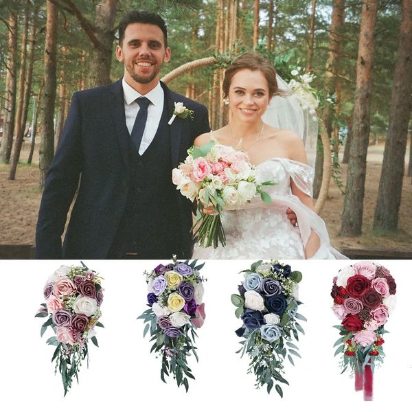 Flores artificiales para bodas con apariencia realista y durabilidad duradera, raíces de loto retro respetuosas con el medio ambiente 231127