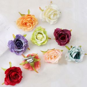 Fleurs artificielles Clips de cheveux Simulation Broches Brooches Party Party Corsage Hearthred