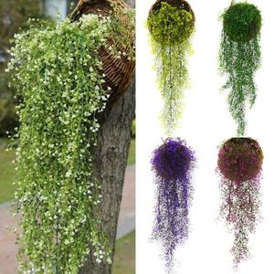 Kunstbloemen Opknoping Planten Mand Decoratie Ivy Fake Vine Indoor Outdoor Home Decor Christmas Wedding 211015