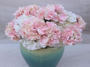 Kunstbloemen Hydrangea Bouquet 5 Vork Heads Silk Flower Real Touch Fake Bloem voor DIY Tafel Home Wedding Verjaardagdecor13413402