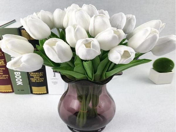 Fleurs artificielles mini tulip soie fleurs artificielles décoration de mariage fleurs artificielles bouquet de maison décor de jardin