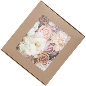 Fleurs artificielles d'apparence réelle, fausses Roses roses en mousse avec tiges pour Bouquets de mariage DIY, décorations de réception de mariée