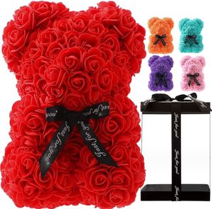 Kunstbloemen Rose Bear Rose Teddy Bear For Women Vriendin Anniversary Christmas Valentines Geschenken