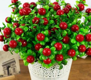 Fruits artificiels 5 fourchettes Fortune petit Bouquet de Fruits rouges Eugene Simulation plante richesse décoration 053 fête