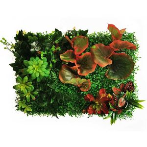 Simulation de mur de plante d'herbe artificielle feuilles succulentes fausse pelouse 40CM * 60CM 211104