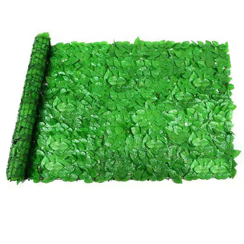 Artificial Green Leaf Fence Green Stem Plant Fence Net Balcony Garden Fence Wedding Party Wall Hanging Home Decoration