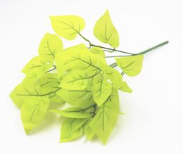Plantes vertes artificielles intérieures extérieures fausses en plastique feuillage feuillage buisson de bus
