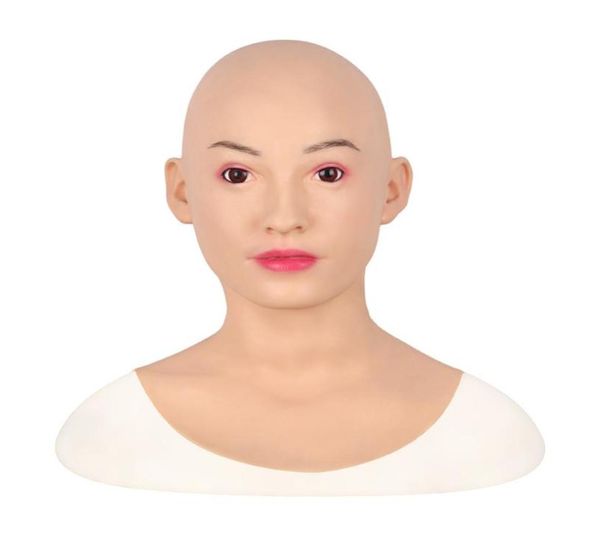 Forme artificielle de la peau humaine Formes de sein en silicone réaliste Crossdredre Discussion Réfiguration Réparation Silicone Halloween Mask F8463491