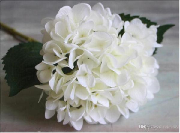 Tête de fleur d'hortensia artificielle 47 cm, fausse soie, hortensias au toucher réel, 8 couleurs pour centres de table de mariage, fleurs décoratives de fête