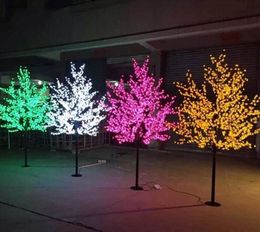 LED artificielle fleur de cerisier arbre nuit lumière nouvel an noël mariage décoration lumières 2M LED arbre lumière décoration de mariage