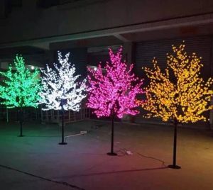 LED artificielle fleur de cerisier arbre veilleuse nouvel an noël mariage décoration lumières LED arbre lumière décoration de mariage