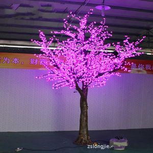 Artificielle LED cerisier fleur arbre veilleuse nouvel an noël mariage décoration lumières H3m/3456 pièces LED s LED arbre lumière