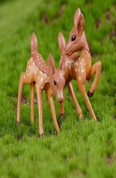 Artificielle Mini Sika Cerf Girafe Fée Jardin Miniatures Gnomes Mousse Terrariums Résine Artisanat Figurines Décoration De La Maison Micro lands4573812