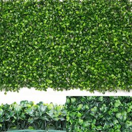 Plante artificielle Feuillage couverture Herbe Mat Verdure panneau décoratif mur clôture Nouveau