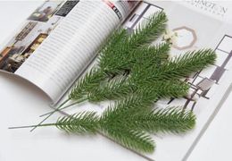 Decoratieve bloemen kransen kunstmatige planten fotografie rekwisieten kerst dennen naalden slinger diy ambachtelijke krans voor kerstboomdecoratie