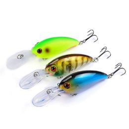 Señuelo de pesca con manivela de plástico Artificial, Swimbaits láser, 3 colores, 14g, 10cm, labio largo, ojos 3D, cebo biónico Fsih, Crankbaits de agua dulce208e