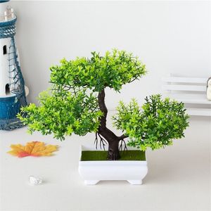 Plantes en plastique artificielles bonnais petit arbre pot faux plante en pot jardin arrangement jardin ornements de table de table de chambre y240424