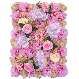 Rose artificielle mur mariage pographie fond fenêtre suspendus fausse fleur hortensia Simulation plante verte 240127